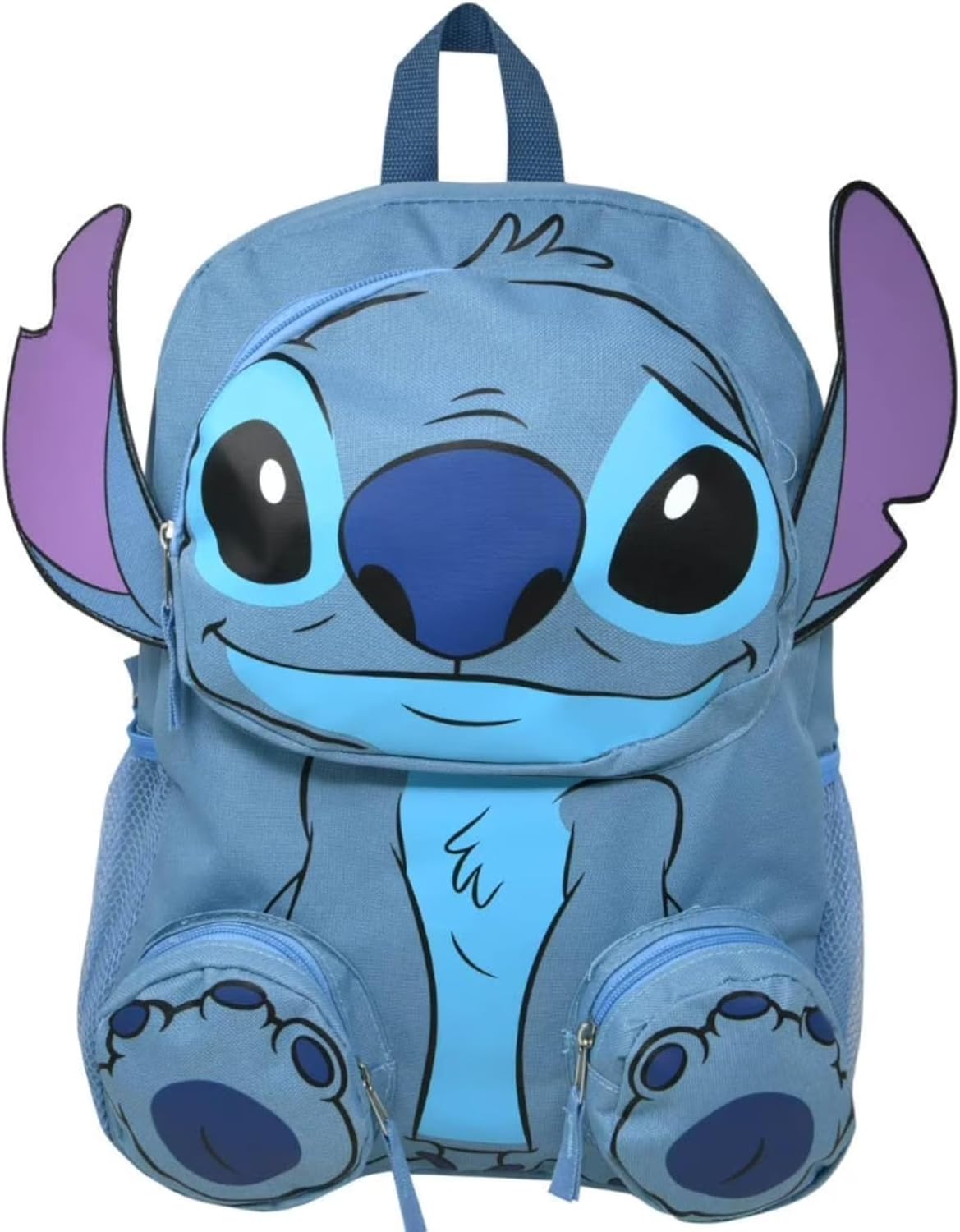 Disney Stitch Front Body 16" Backpack with 3 Zipper Pockets