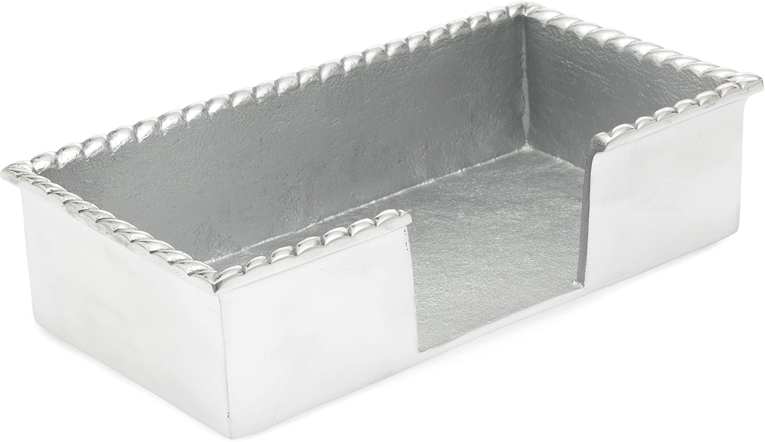 Boston International Napkin Holder Caddy, Guest Towel Size, Rope Edge