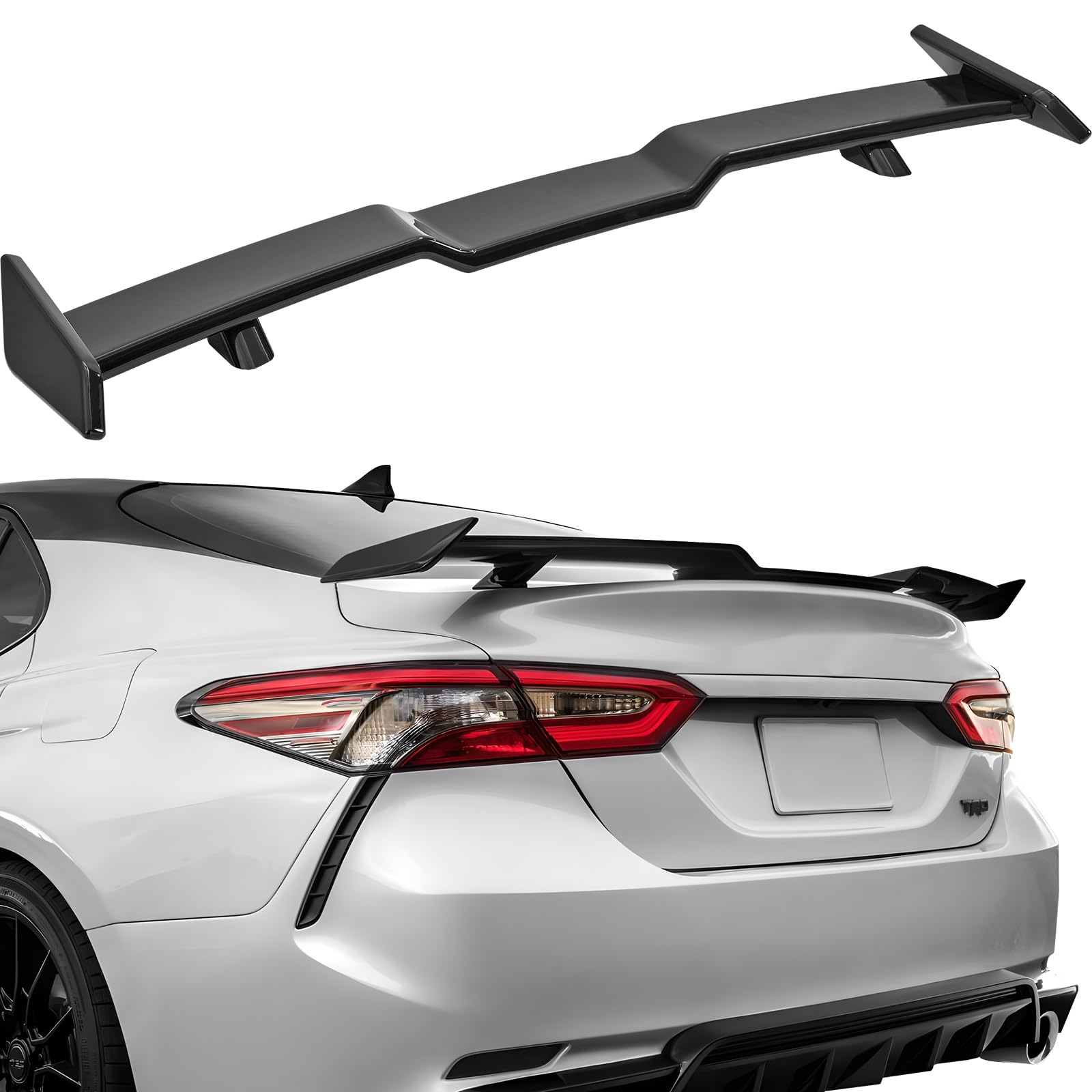 VEVOR Alerón de Coche Alerón de 1470 x 315 x 105 mm, Modelo Compatible con Camry 2018-2023, Material ABS de Alta Resistencia, Pintura para Hornear, Alerones de Carreras para Coches, Negro Brillante