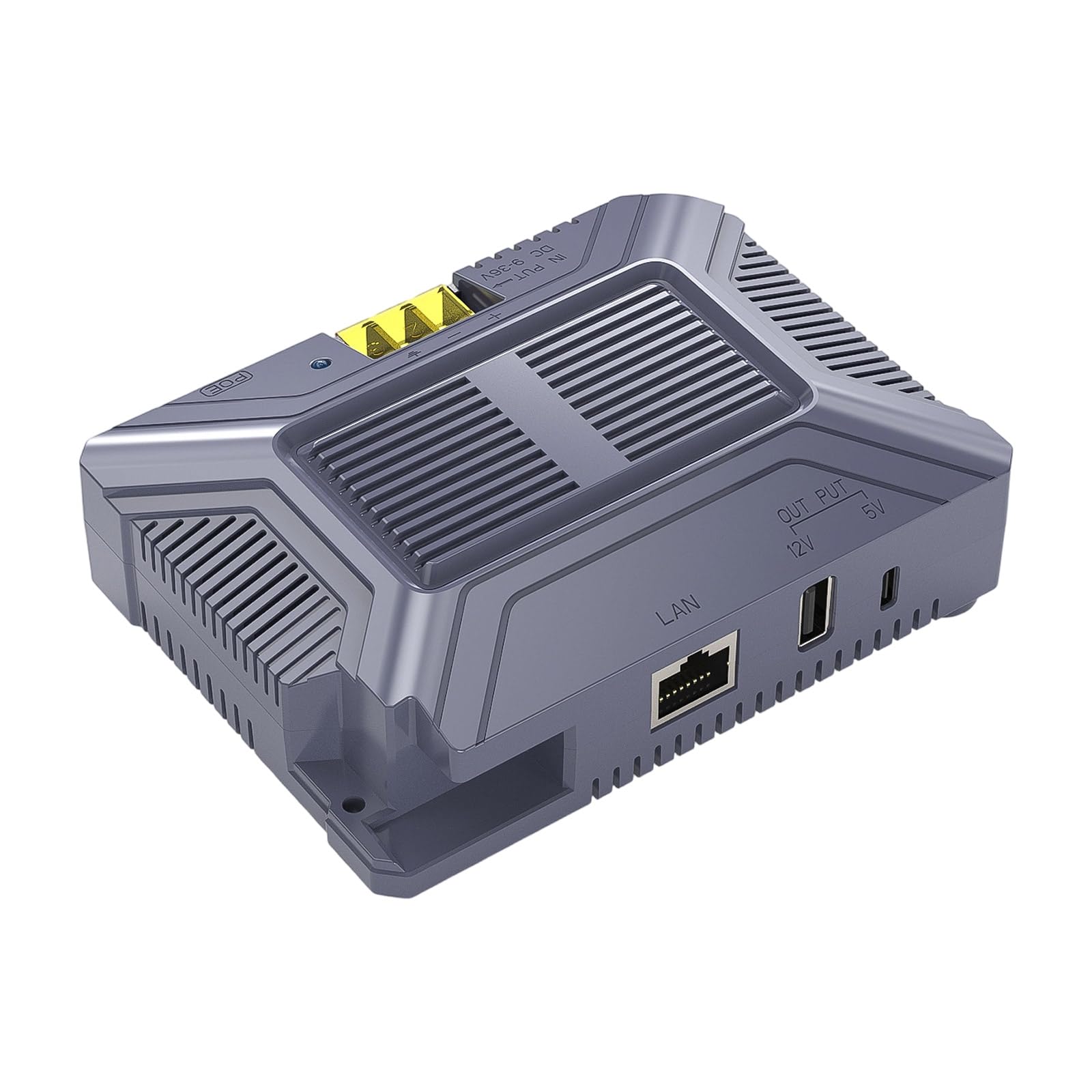 Convertitore Industriale 12V 200 W con Porta USB A E Tipo C per Attrezzatura Networking Kit Alimentazione Resistente All'umidità