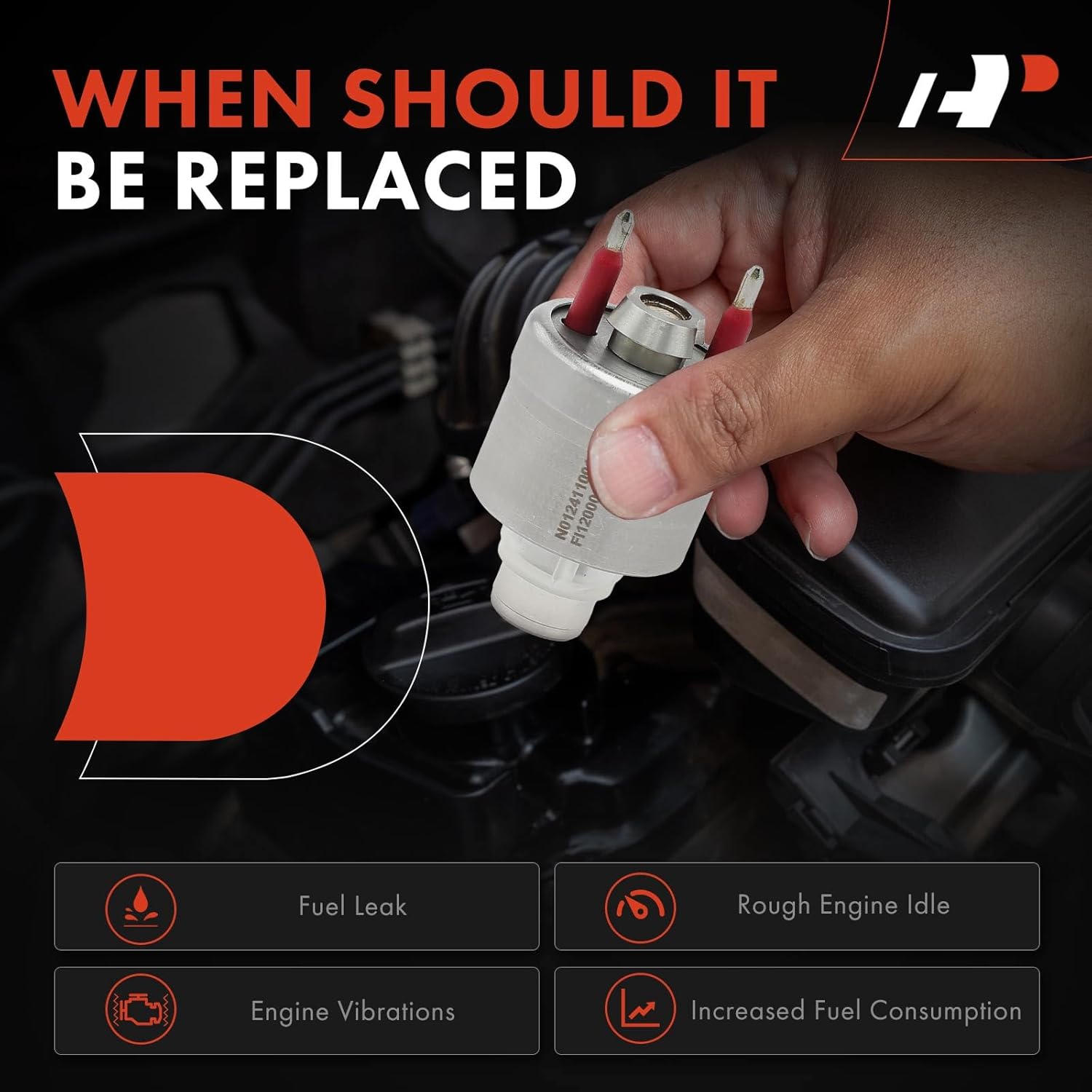 A-Premium Fuel Injector Compatible with Chevrolet Corvette 1982, Corvette 1984, 5.7L, Replace# 17111547, 17079738