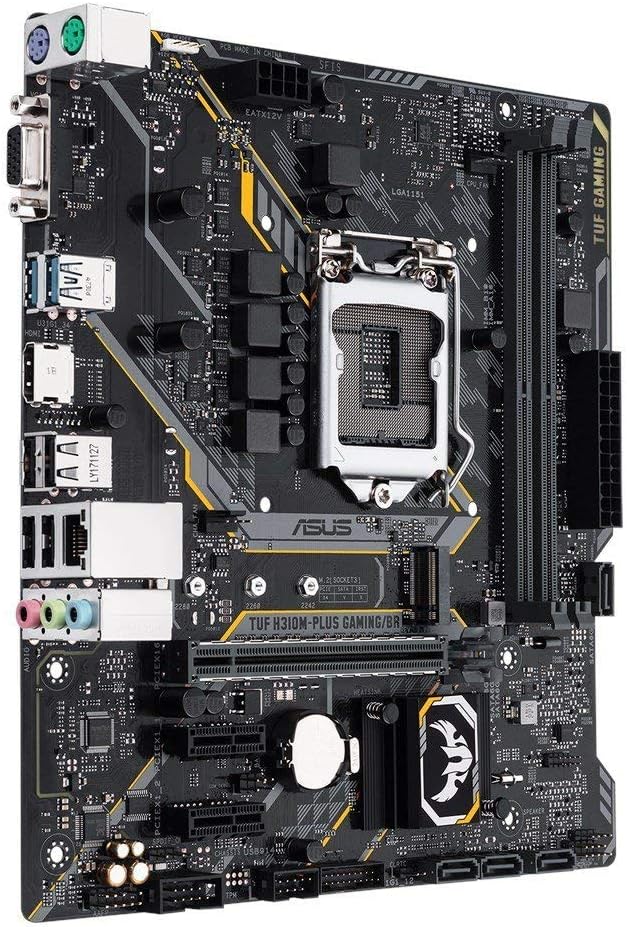 Placa-Mãe ASUS TUF Gaming H310M-Plus, DDR4, mATX, Preta