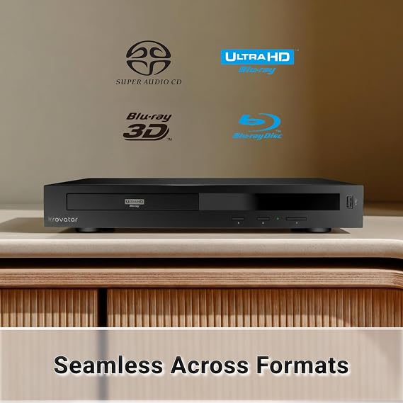 Krovatar 4K UHD Blu-ray Disc Player with Bluetooth Function