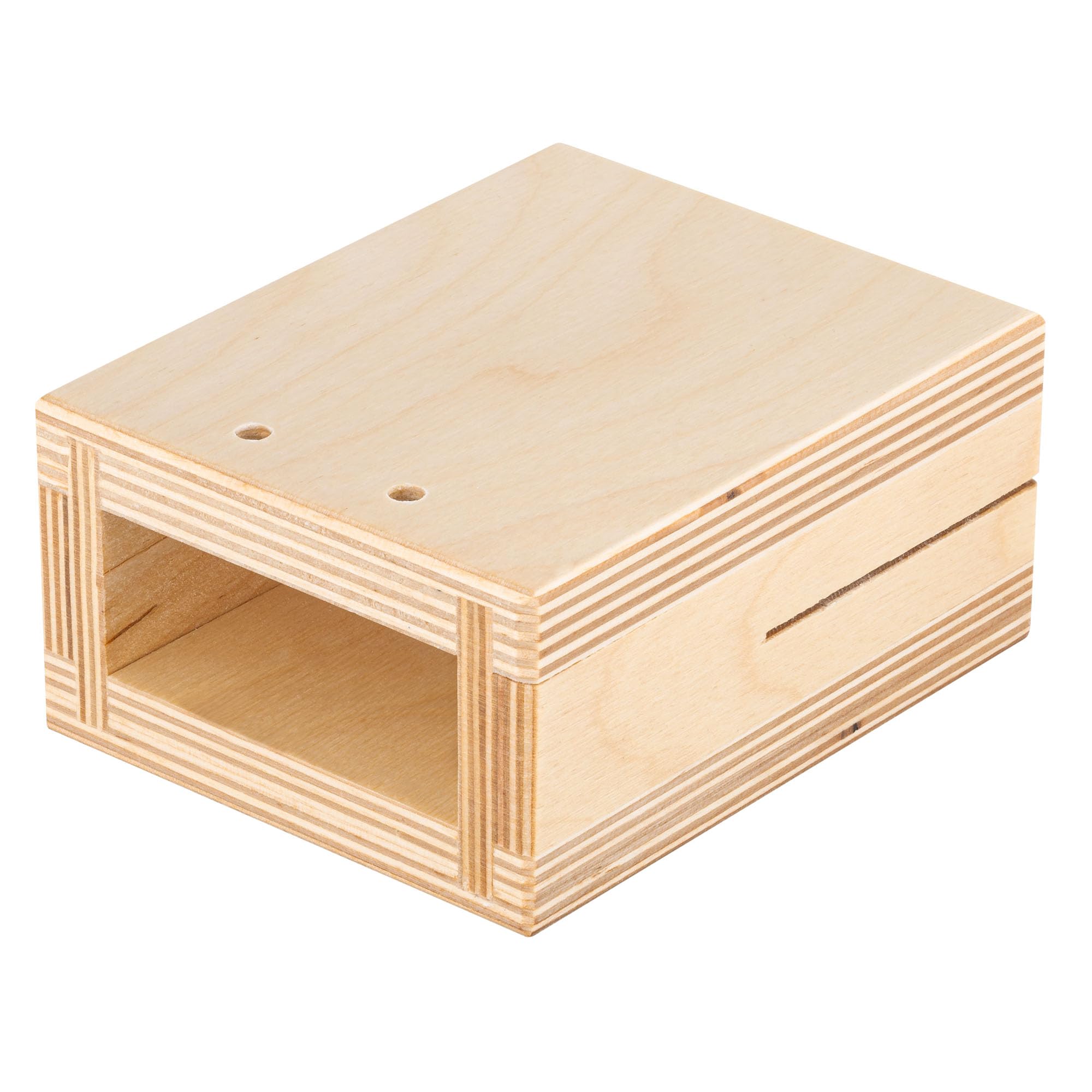 Meinl Percussion Wood Temple Block - Kleines Schlagzeugzubehör - Mit Halterung - Stimmung C6 - Baltische Birke, Natur (TMWB-S)