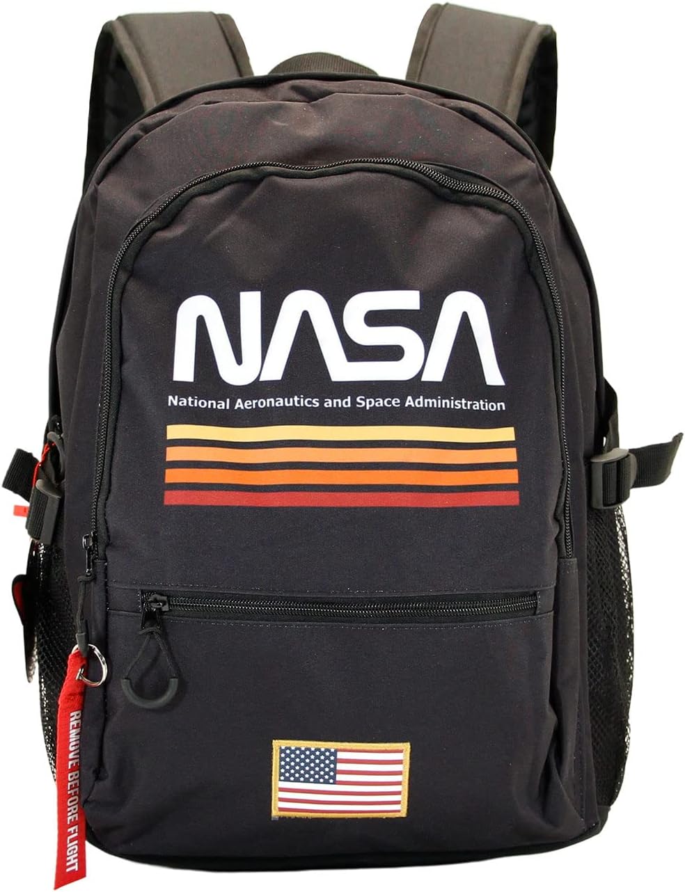 NASA Black-FAN HS Fight Backpack, Black, 18 x 31 x 44 cm, Capacity 24 L - Image 3