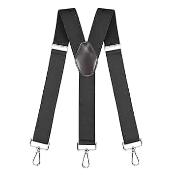 Bretelle Per Salopette Da Sci Olata - Regolabili A Forma Di X O Y, Con Clip In Metallo E Rinforzi In Pelle | Unisex - Foto 3