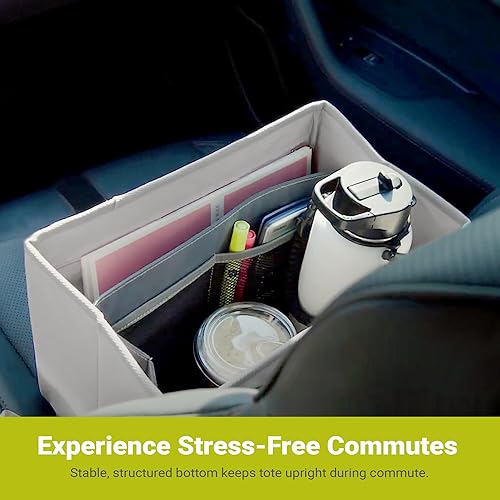 Miniatura 4 de meori Bolsa de mano de oficina, artículos esenciales para laptop, parte inferior resistente que se mantiene en posición vertical, 3 prácticos