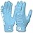 Nxtrnd G1 Youth Football Gloves, Kids Sticky Receiver Gloves (Columbia Blue, Youth Medium)
