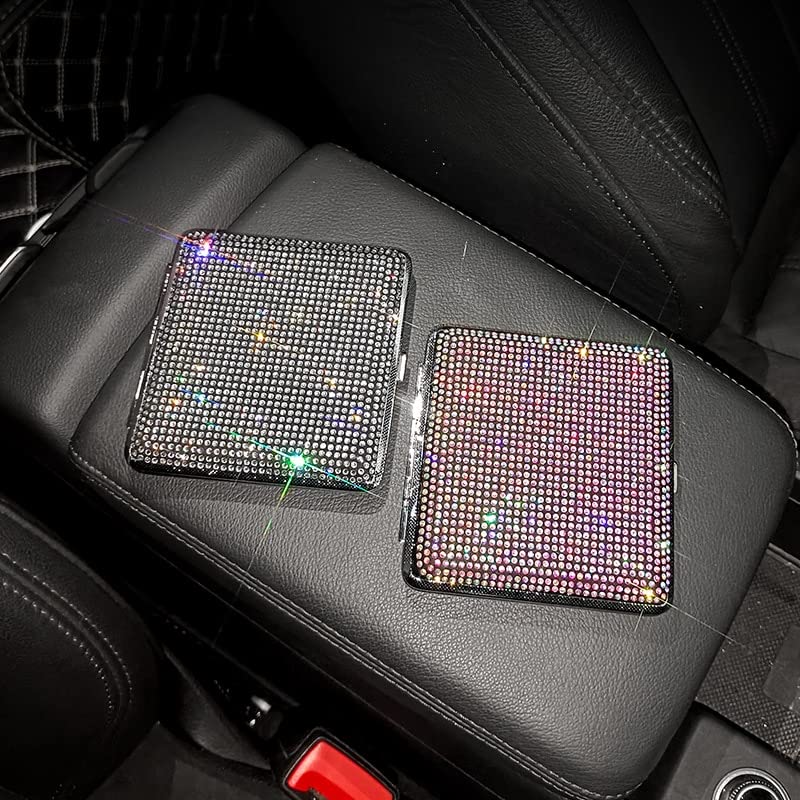Zigarettenetui für Damen Herren, Glitzer Strass Bling Tragbar Metall Zigarettenschachtel für 20 Zigaretten Elegantes Zigarettencase Wasserdichte Zigarettenhülle Zigarettenkasten Zigatettenbox,Bunt