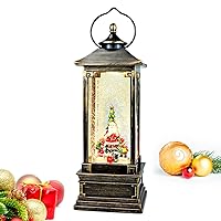 Avilia Lanterna Natalizia Animata con Musica e Luci Led 29x14x14cm