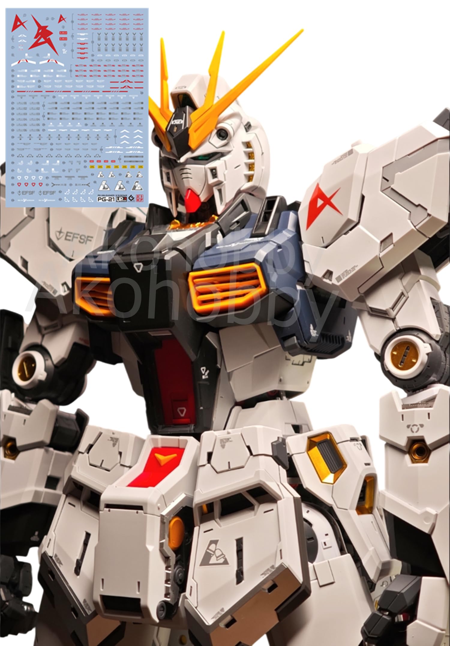 Amazon | PGU PG Unleashed RX-93 νガンダム ニューガンダム デカール