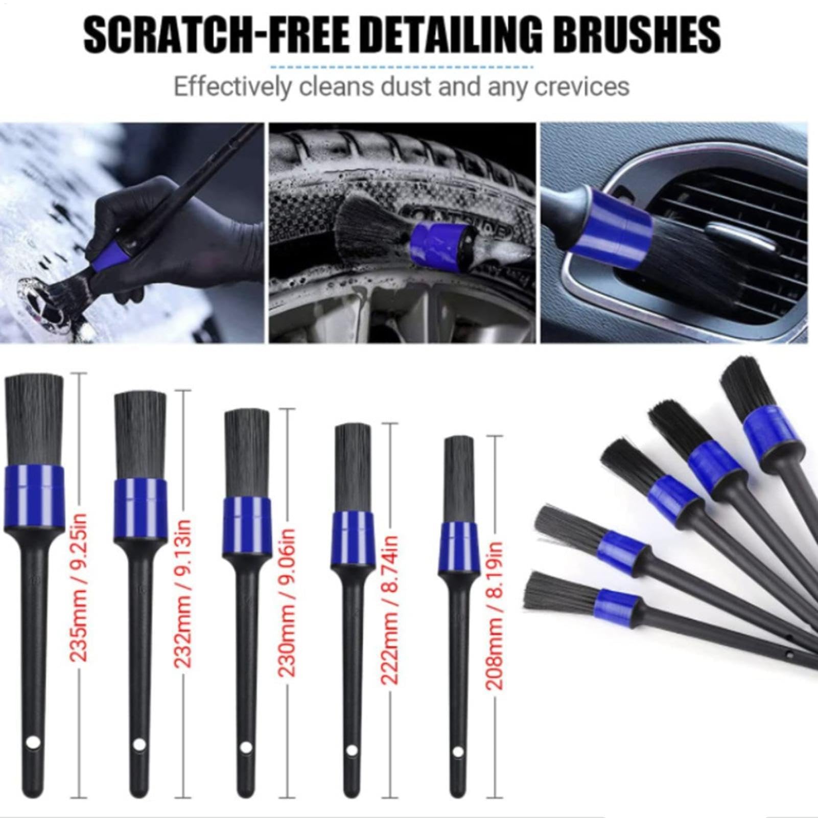 Kit di Pulizia degli Interni 'Auto, Kit di Pulizia del Lavaggio Automatico | Kit di pulizia automobilistica professionale per interni, esterni, ruote, cruscotto