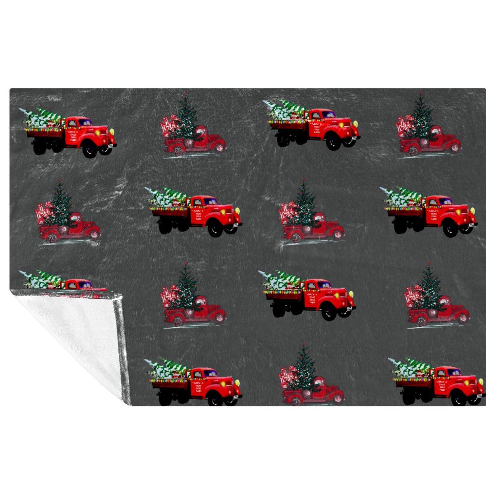 Couverture douce chaude plaid sapin de Noël pour lit et camping