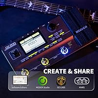 Vista 4 de MOOER GE200 Pedal de efectos múltiples para modelado de amplificador de guitarra