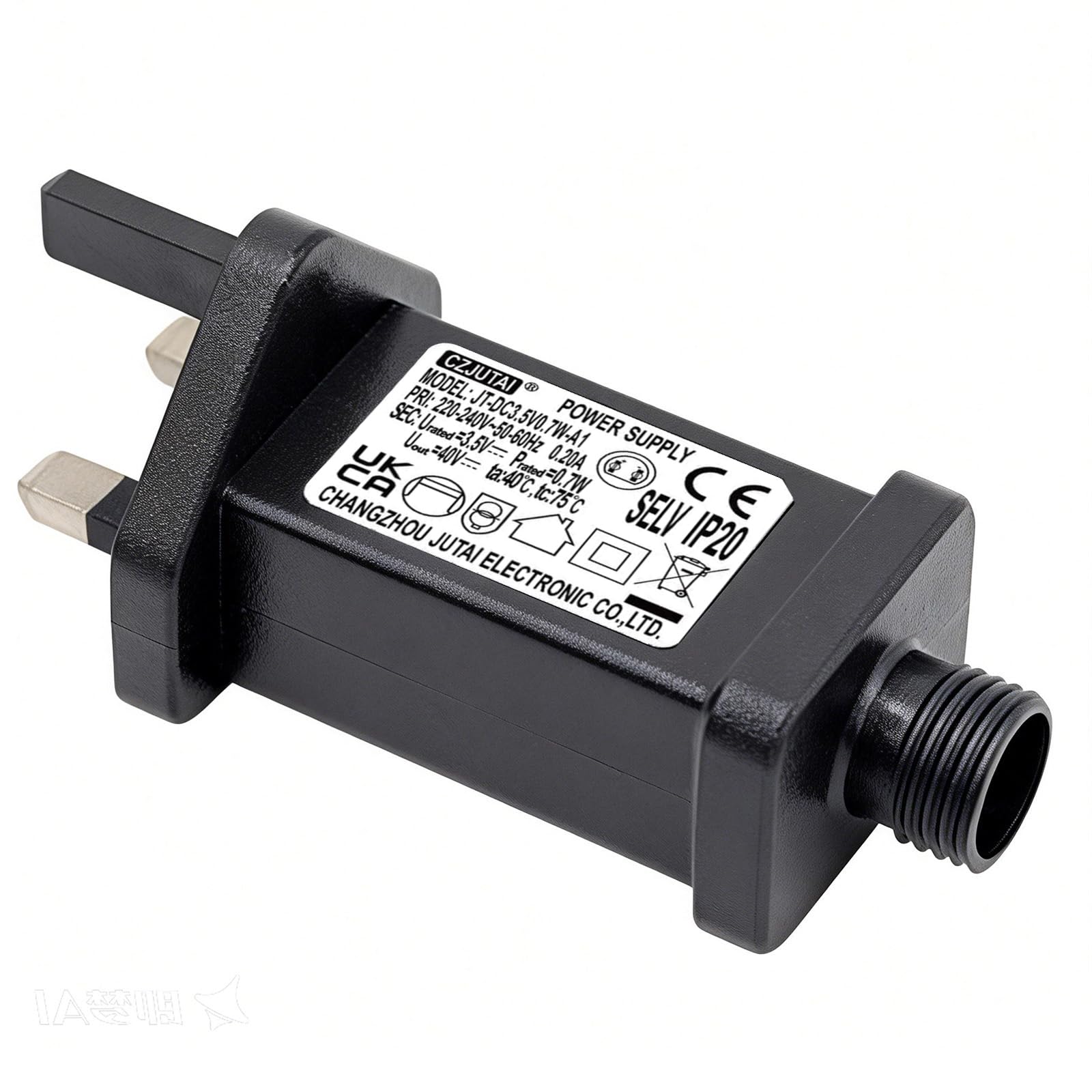 3.5V 0.7W LED Transformer String Lights Indoor-Outdoor Power Adapter for CZJUTAI JT-DC3.5V0.7W Christmas Lighting, Illuminate Your Holidays! (Threaded-Constant On) — image 1