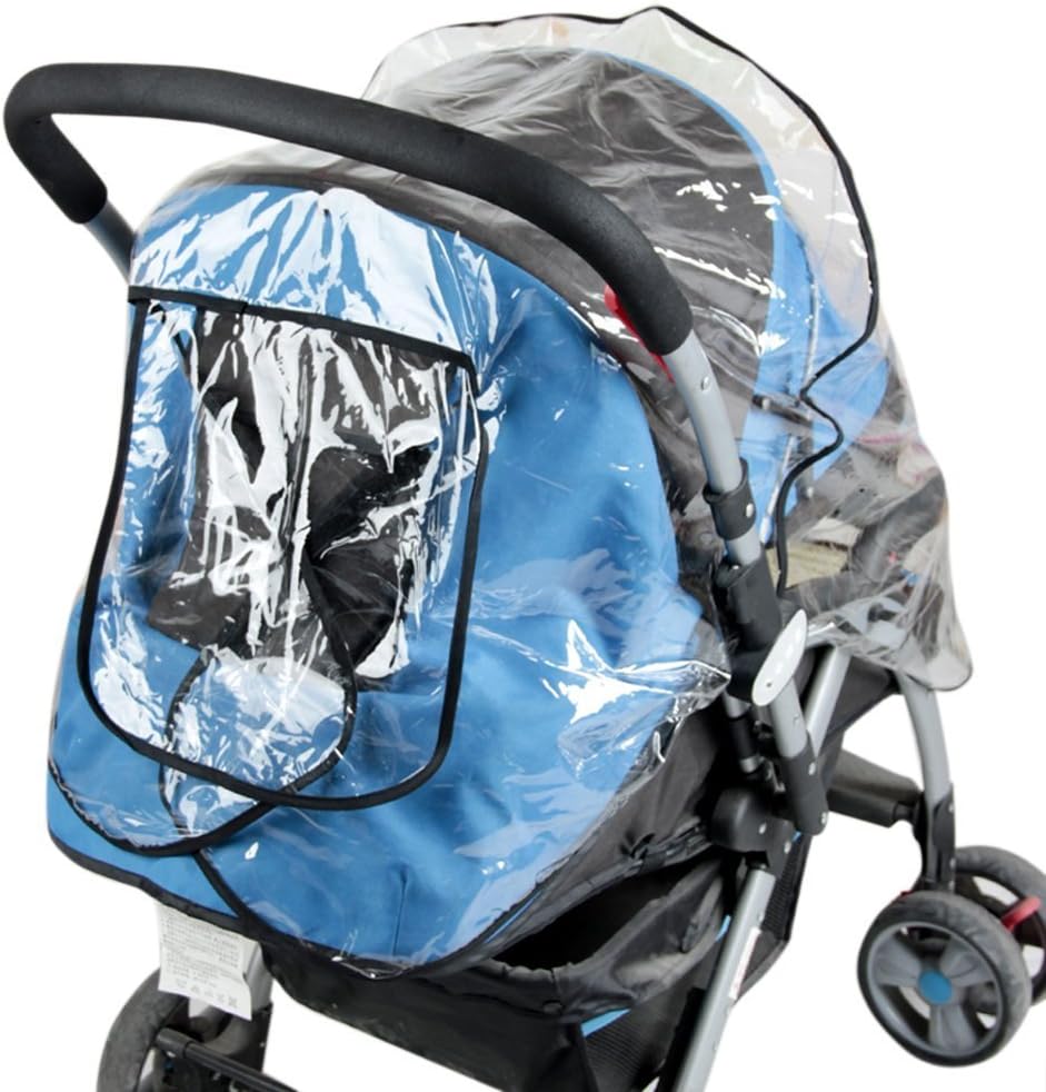 Habillage Pluie Poussette Universelle Impermeable Habillage Pluie Cosy Bebe Confort Canne Anti Pluie Poussiere Housse Couverture De Pluie Avec Fermeture A Glissiere En Pvc Transparent Pour Landau Amazon Es Bebe