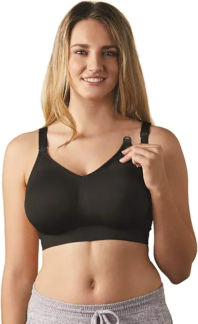 Bravado! Body Silk Seamless Nursing Bra for Breastfeeding M Plus Black