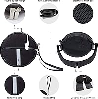 Vista 7 de Funda portátil para reproductor de CD, riñonera impermeable para reproductor de CD con correa de mano compatible