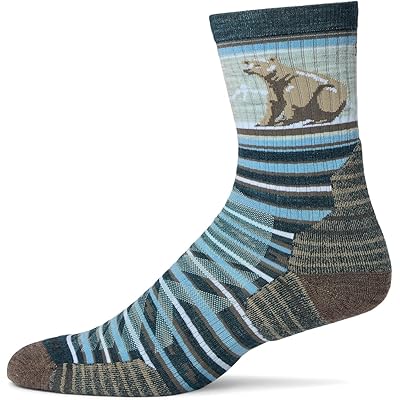 Носки Smartwool Hike Targeted Cushion Bear Stripe Mid Crew Socks