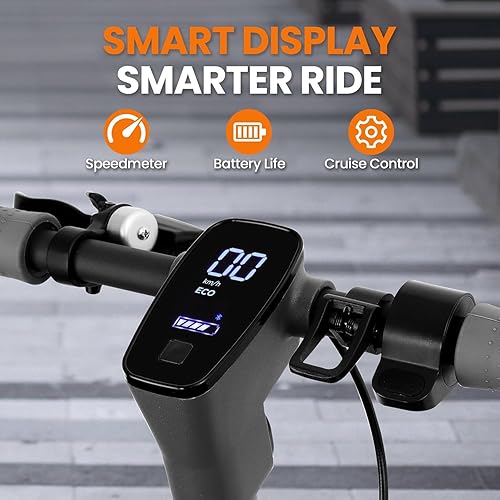 Miniatura 4 de Hurtle Patineta eléctrica plegable para adultos, 500 W 36 V sin escobillas con control de aplicación, neumáticos de panal de abeja de 10 pulgadas,