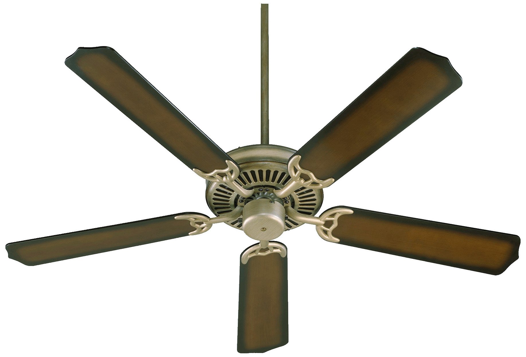 Quorum International Capri 52-inch 5-Blade Ceiling Fan in Antique Flemish finish