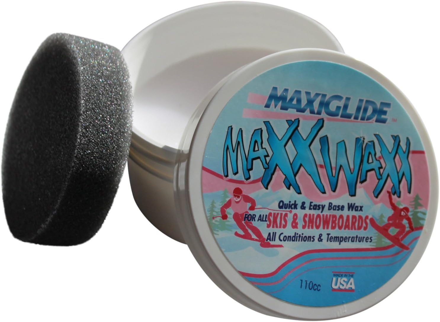 Maxiglide Maxx Waxx Ski and Snowboard Wax 110cc Container