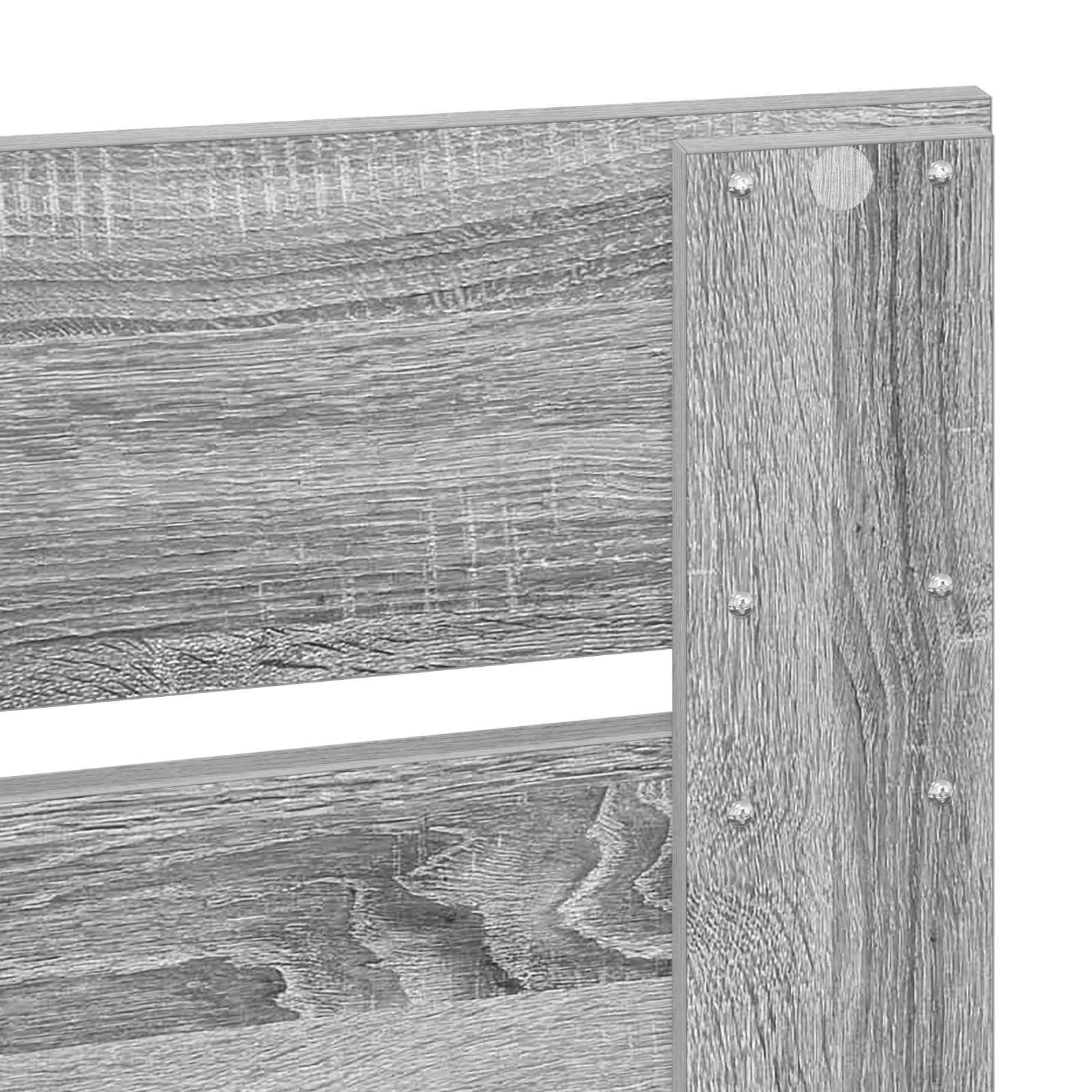Testiera moderna Sonoma grigia, 75 cm, realizzata in legno resistente, design sottile, facile da pulire, ideale per camere da letto e spazi aperti