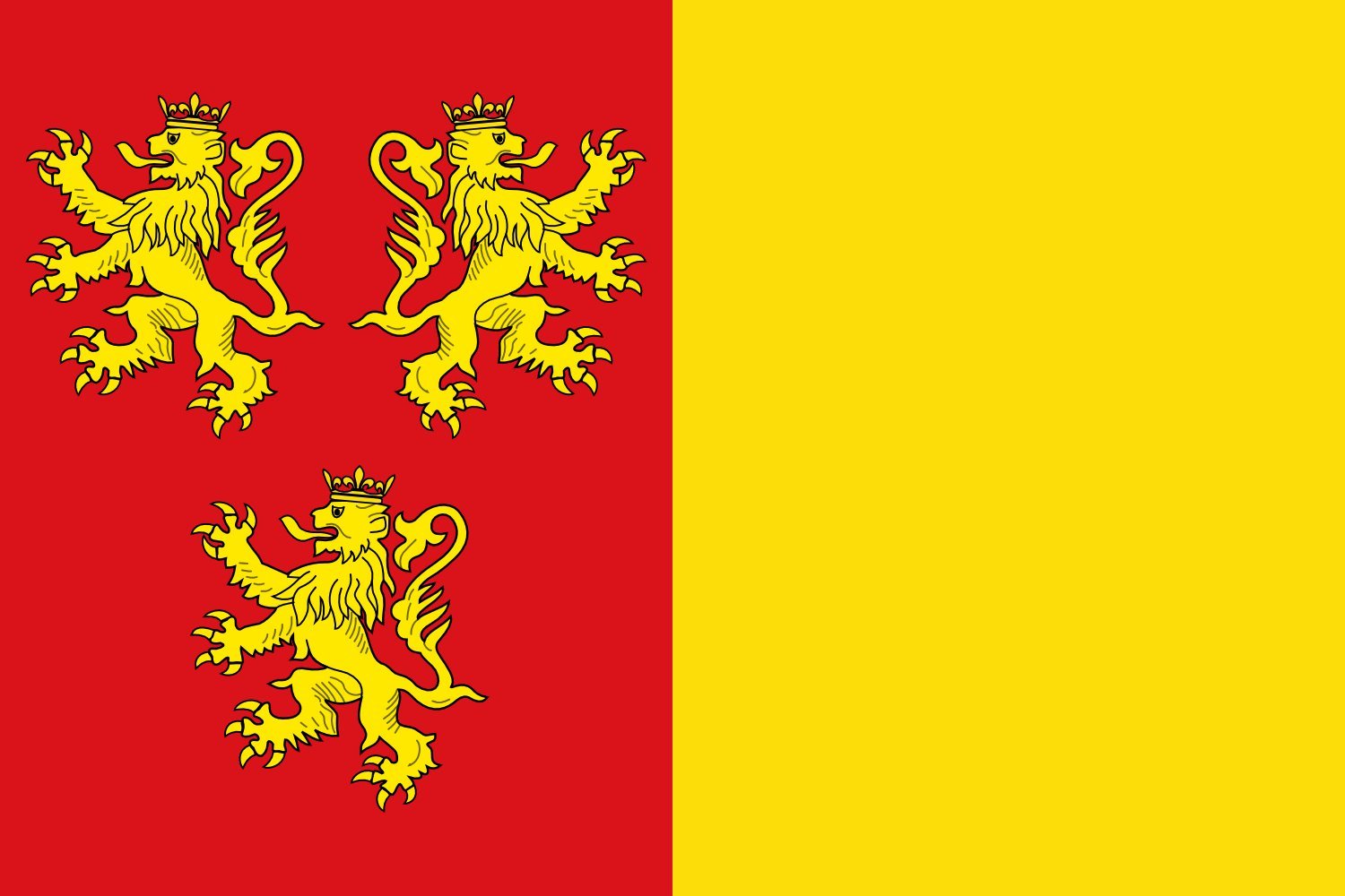 Drapeau de Chièvres XL résistant aux UV et aux déchirures du vent