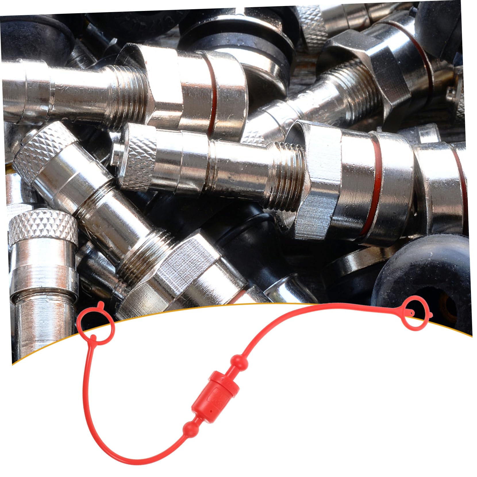 2 Ensembles De Bouchons Hydrauliques Mobestech - 1/4" - Rouge - Protection Contre La Poussière