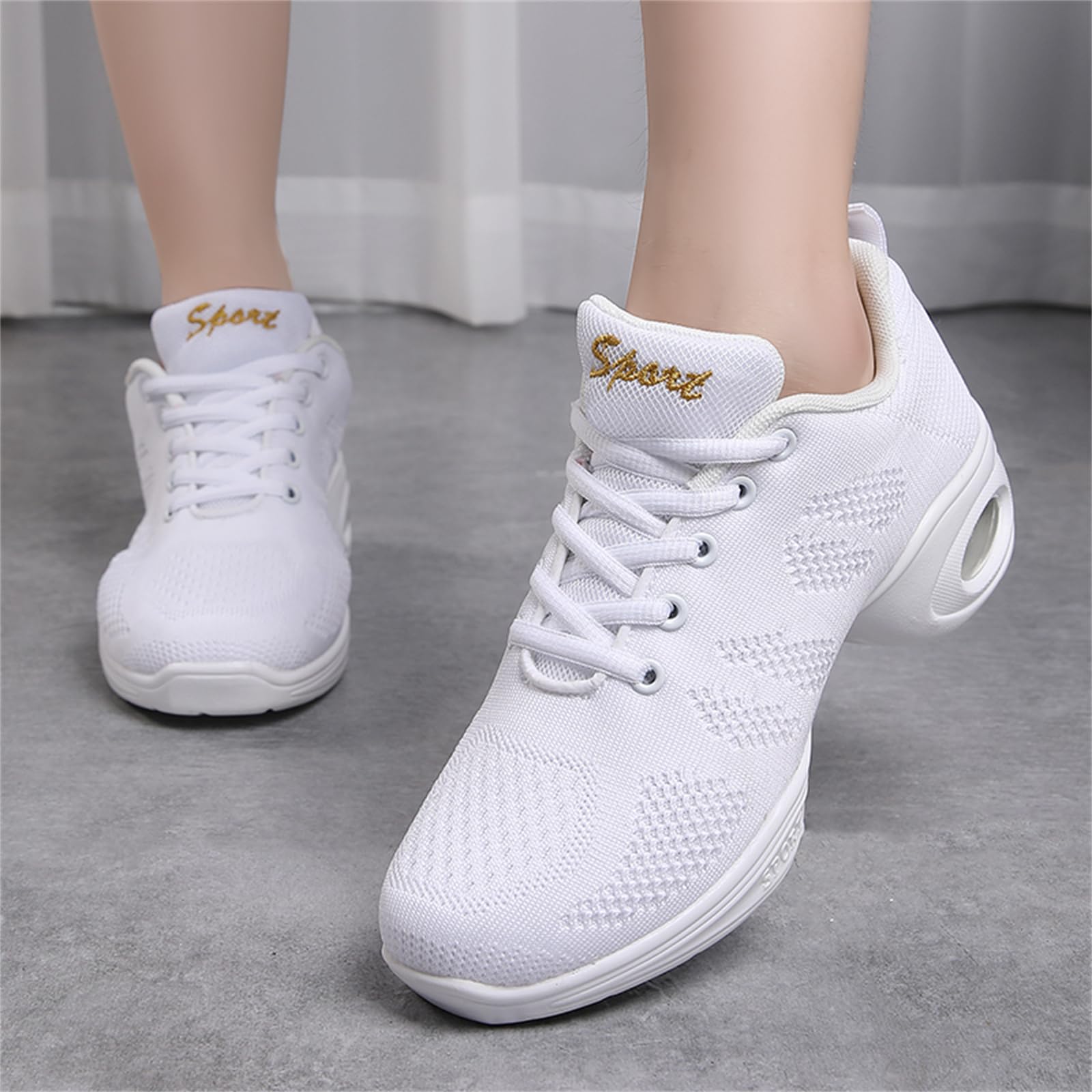 Damskie buty do cheerleaderek Buty do tańca nowoczesnego Miękkie dno oddychające tenisówki