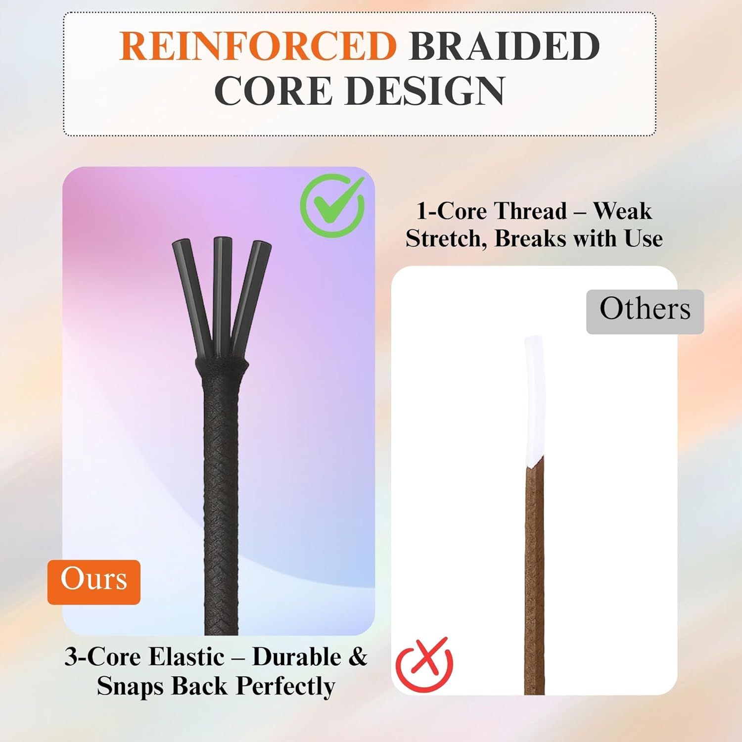 CATIFLIN Elastic String for Bracelets 2 Rolls 1mm 656FT, Stretchy Cord for Beading, Jewelry Making, Pony Beads, Charms, DIY Crafts, Black and White Nylon Thread, Strong Bracelet Supplies - Image 5