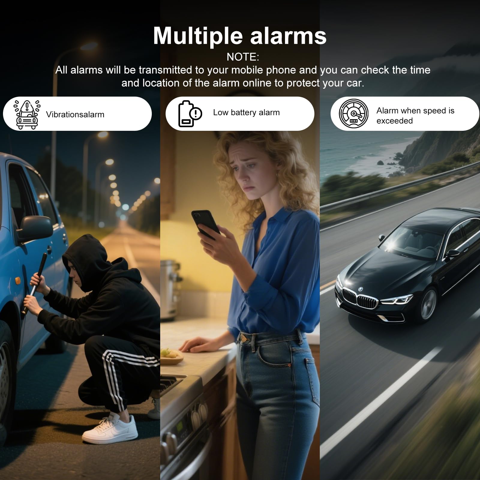 Winnes Mini GPS Tracker per Auto 4G TK901 Micro Spia Localizzatore GPS con Magnetico APP Senza Abbonamento compatibile iOS&Android，Geofence Allarme Tracking in tempo reale per Auto/Bambino/Bagaglio