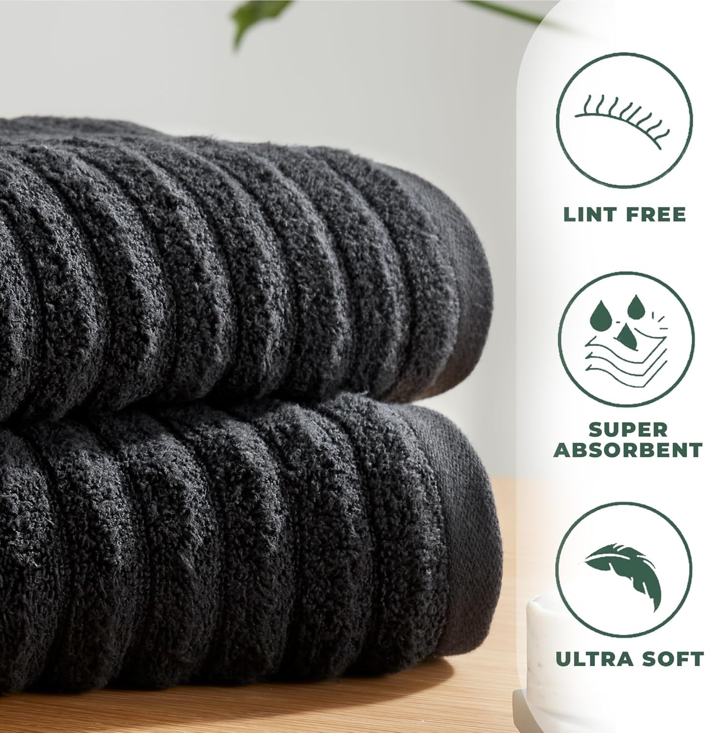 Towelogy Bamboo Bath Towels 70x120cm Quick-Drying Ideal for Adults Gym & Travel OEKO-TEX Certified Also Perfect as Kids Bath Sheet (2 - Image 4