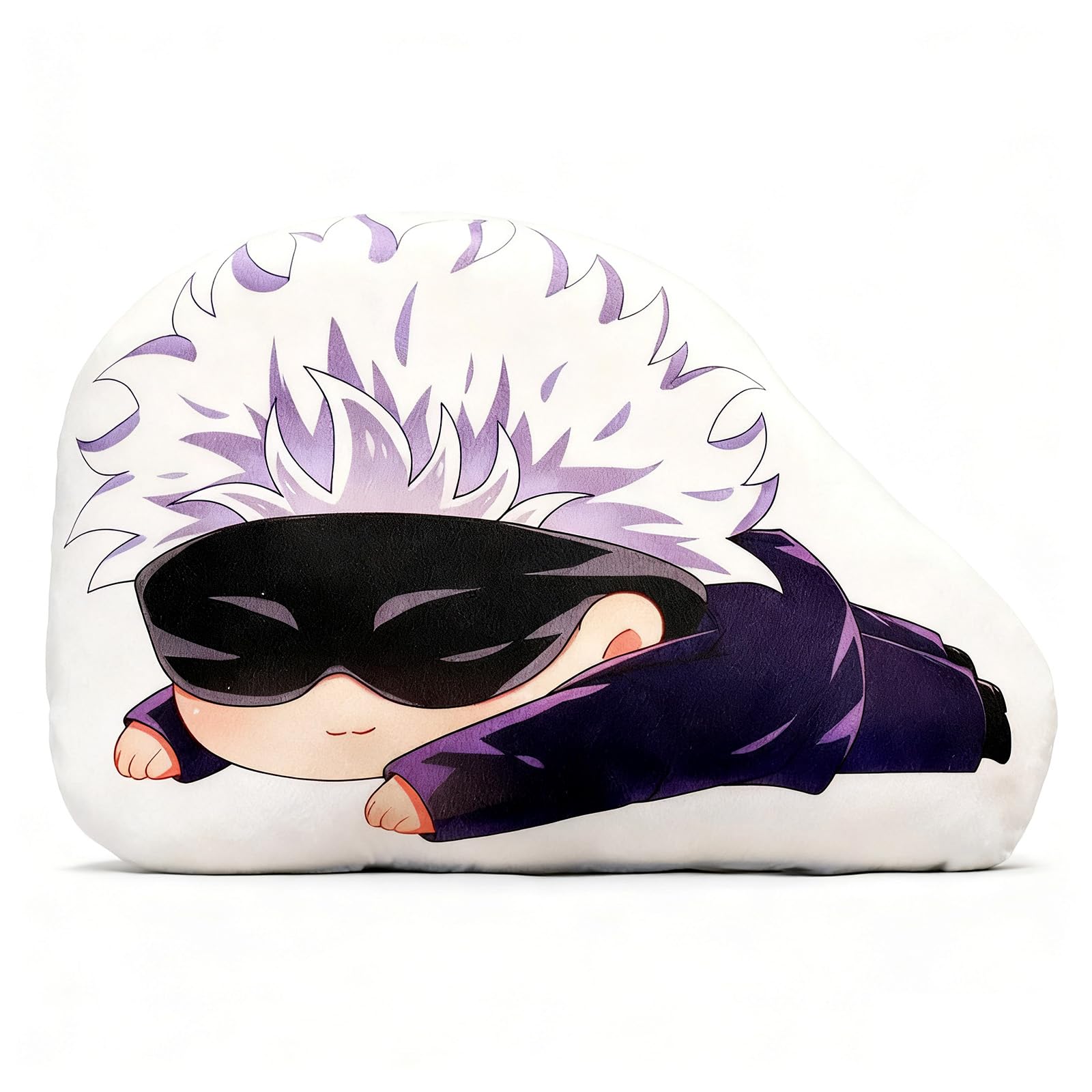 Kanfyyl Gojo Satoru Plush Pillow, Gojo Satoru Anime Throw Pillows, Jujutssu Kaiisen Stuffed Plushie Back Cushions 30 × 45 cm, Animals Gift for Anime Fans