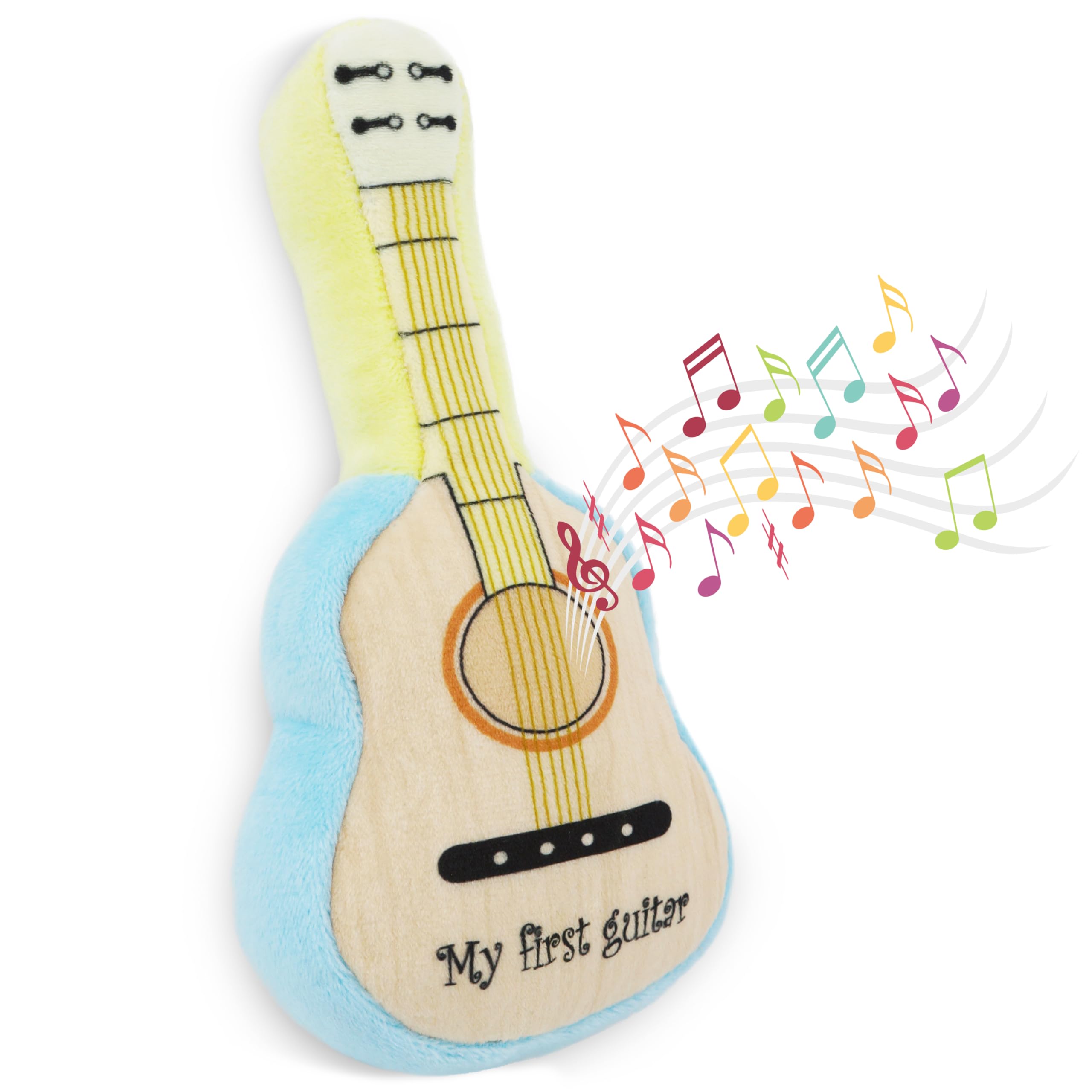 June Garden 7" My First Guitar - Musical Soft Plush Toy - Gift for Infants and Toddlers