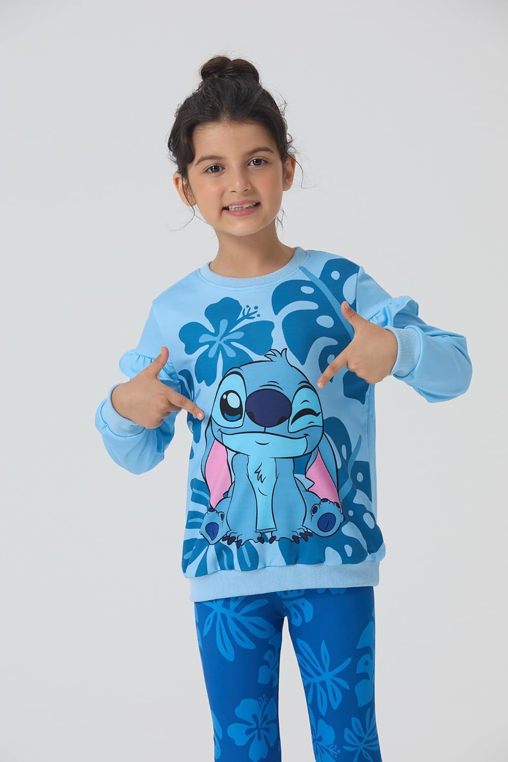 Disney Frozen Minnie Mouse Stitch Princess Fall Toddler Girl Outfit 2 Piece Girl Clothes Long Sleeve Sweatshirt and Leggings - Image 3