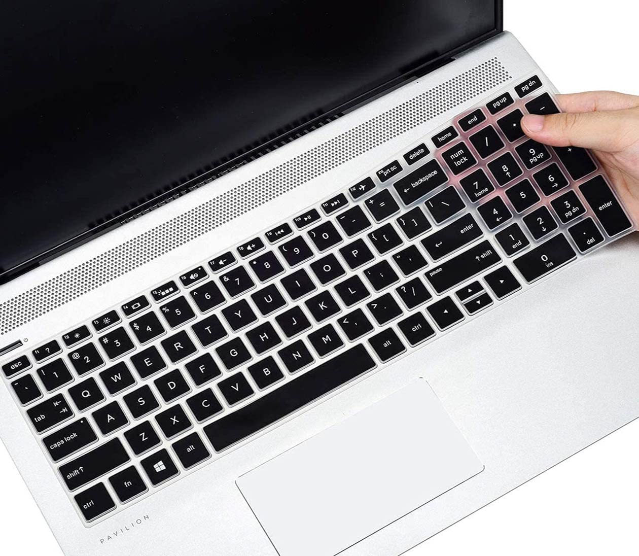 Capsa Silicone Cover for HP 15s-du3517TU, HP 15s-du1066TU Thin and Light 15.6 inches FHD Laptop -Black (B09ZF7MXFD) Amazon Price History, Amazon Price Tracker