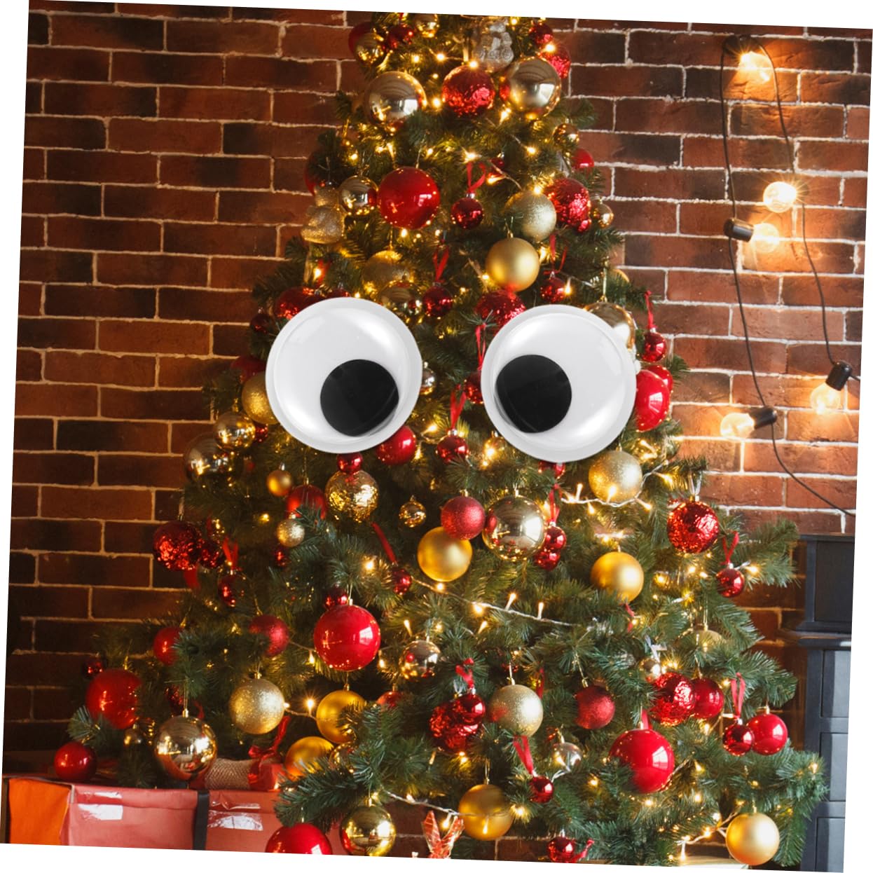 COHEALI 18pezzi Occhietti Autoadesivi Neri e per Decorazioni di Natale e Creazioni Artigianali Accessori per Progetti Fai Te per Adulti