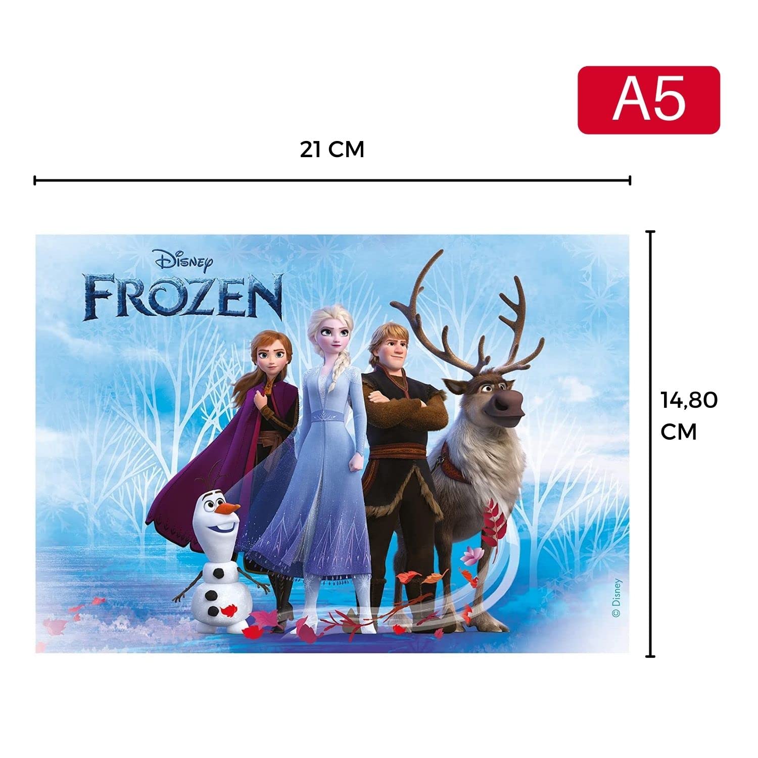 Décor Comestible Reine Des Neiges Pour Gâteau - Disque Azyme Diamètre 20cm, Avec Elsa