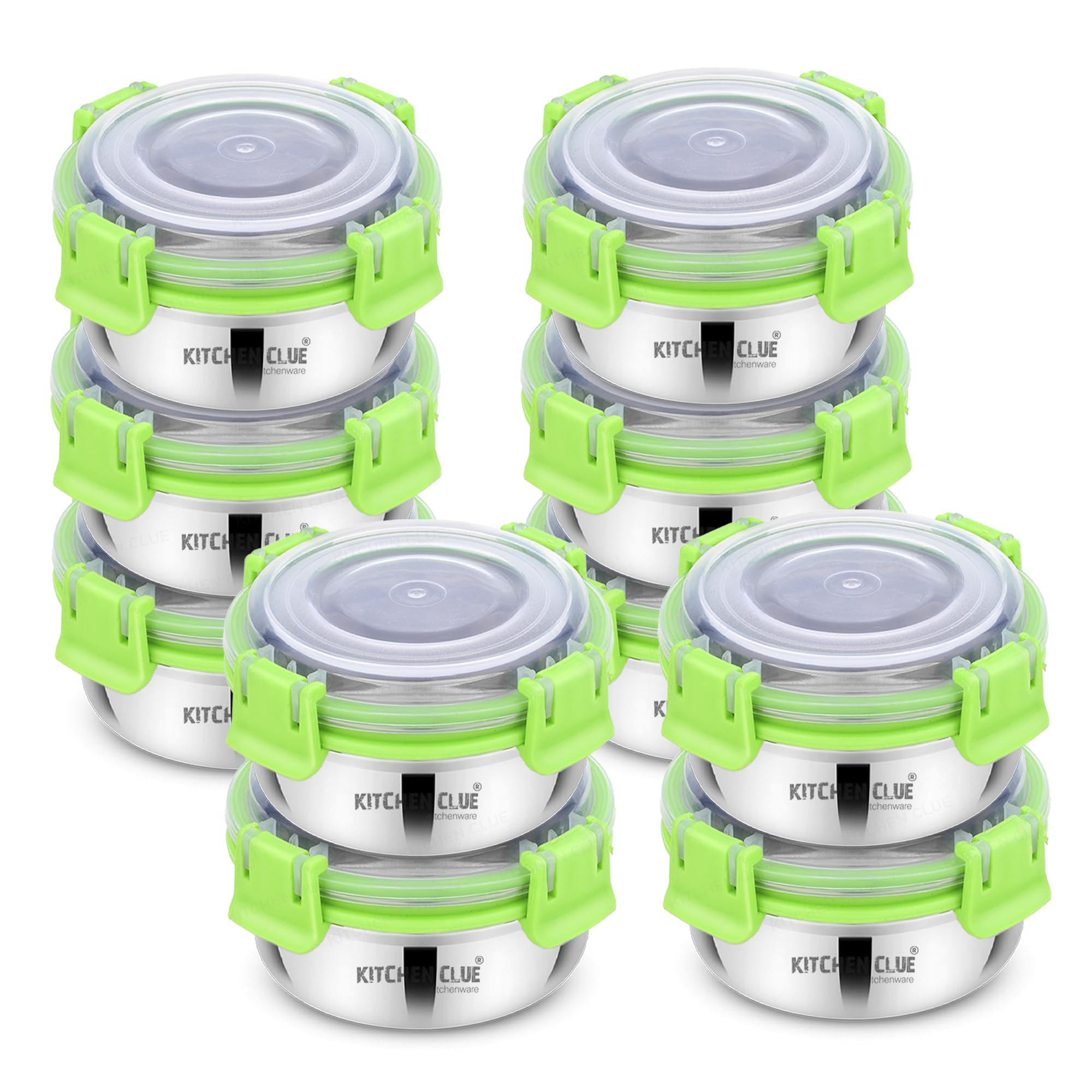 See full amazon price history chart for KITCHEN CLUE Stainless Steel Airtight & Leak-Proof Lock N Lock Lunch/Tiffin Box For Office School I 10 Pcs Lunch Container I 350 ML Each I 11cm*5cm I Bpa Free Use for kids & adults KITCHEN CLUE Stainless Steel Airtight & Leak-Proof Lock N Lock Lunch/Tiffin Box For Office School I 10 Pcs Lunch Container I 350 ML Each I 11cm*5cm I Bpa Free Use for kids & adults (B09NCJZ9NQ) Amazon Price History, Amazon Price Tracker