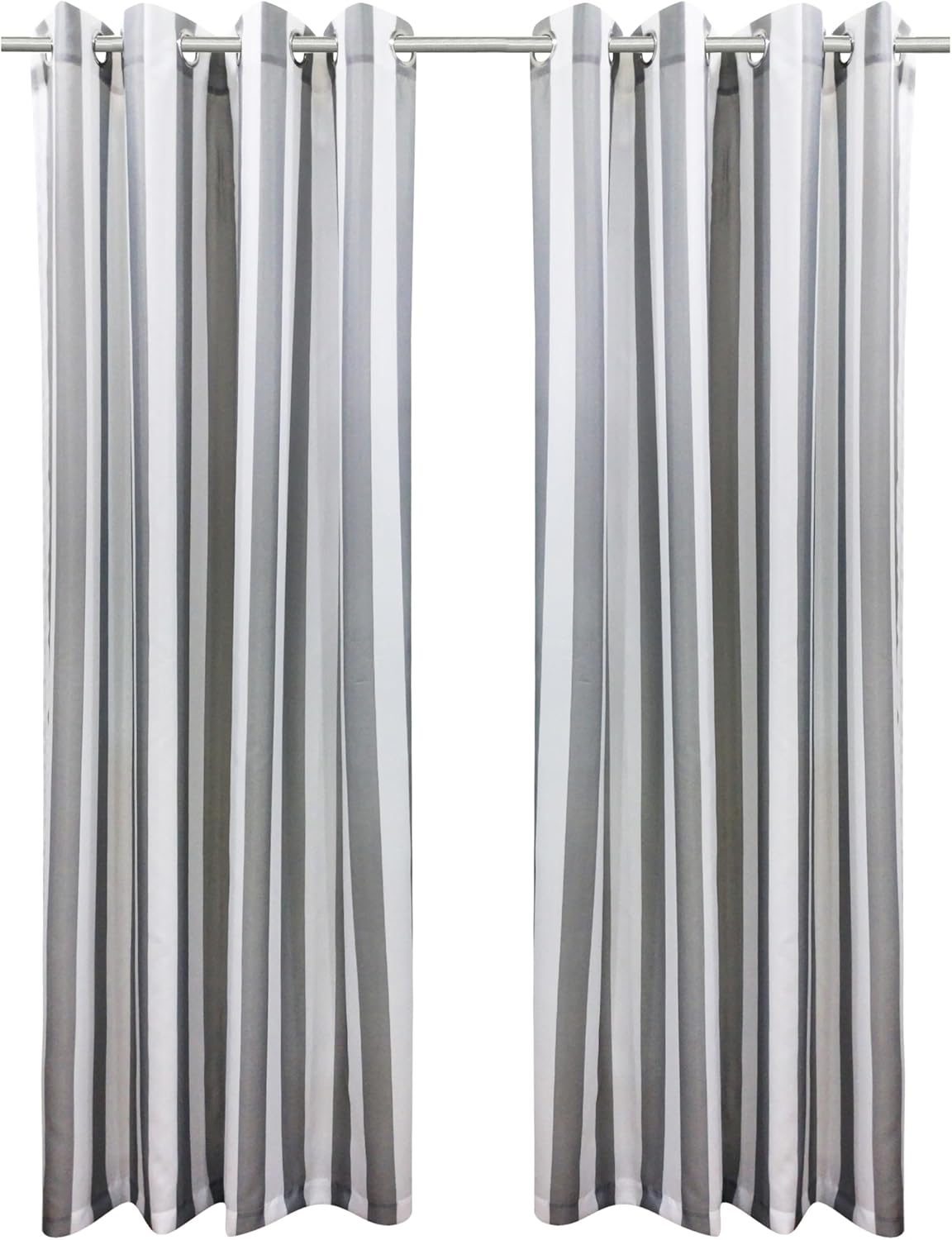 Seascapes Stripe Grommet Panel Pair Each 50 x 96 in Indigo