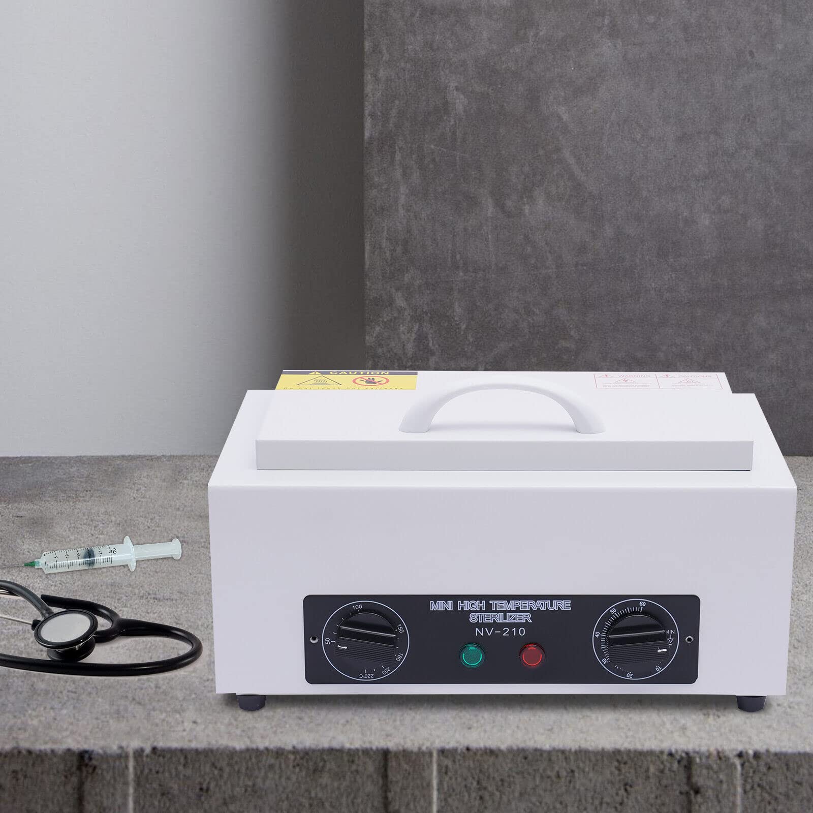Sterilizzatore ad aria calda disinfezione cosmetici cura dei piedi tatuaggi unghie bit studio 300 W
