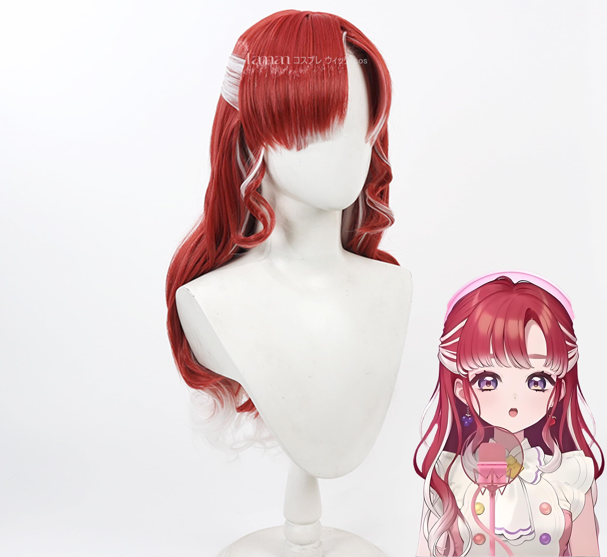 Amazon.co.jp: 早乙女ベリー ウィッグ かつら コスプレウィッグ 髪