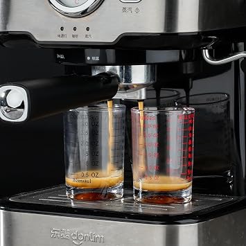 BCnmviku 90ml/3oz Shot Glasses,Measuring Cups for Espresso,Cocktail(Red) | milk,spirits,homemade drinks,syrups,dry&liquid ingredients,mixologists,baristas,heavy base