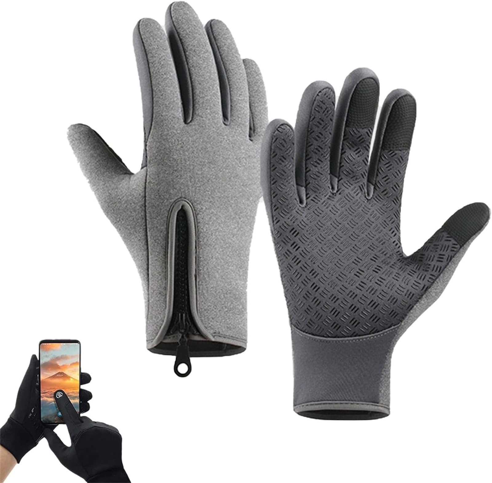 Nirvanapl Ultimate Waterproof &amp; Windproof Thermal Gloves, Touch Screen Winter Glove, Winter Cold-Weather Cycling