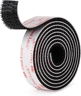 Dual Lock SJ3550 Made of 3M Heavy Duty Reclosable Fastener 1/2" x 4Ft Industrial Strength Mounting Strips Self Mating Interlocking Hook with Strong Adhesive for Indoor Outdoor Home Office Deco