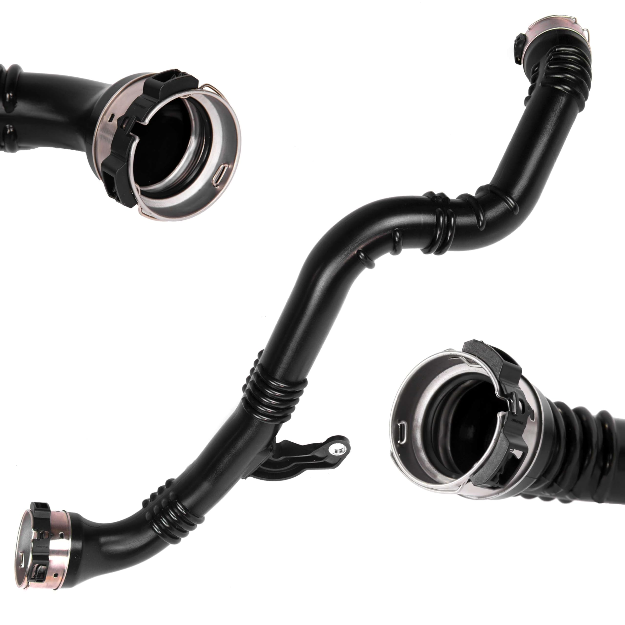 clickmax Intercooler Intake Air Hose Pipe Compatible with Qashqai II J11 2013-Onwards, 870mm 1.5L dCi Diesel