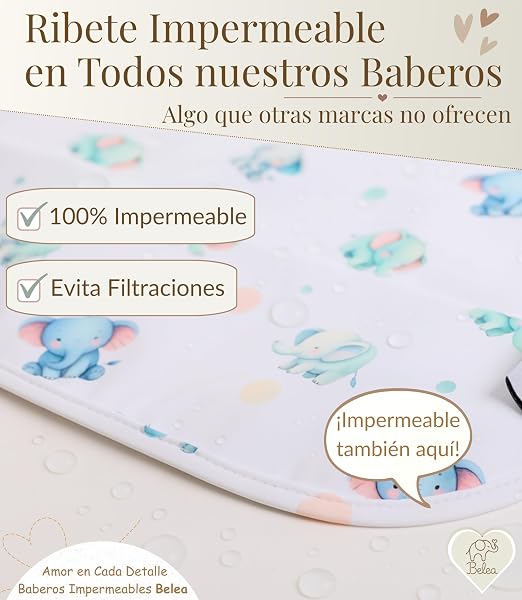 Pack 2 Baberos Bebe Impermeables Sin Mangas BLW 6 Meses a 5 Años Bolsillo Recogemigas Babete Impermeável Babero Infantil Sin BPA Regalo Baby Shower Cumpleaños Bebé - 5