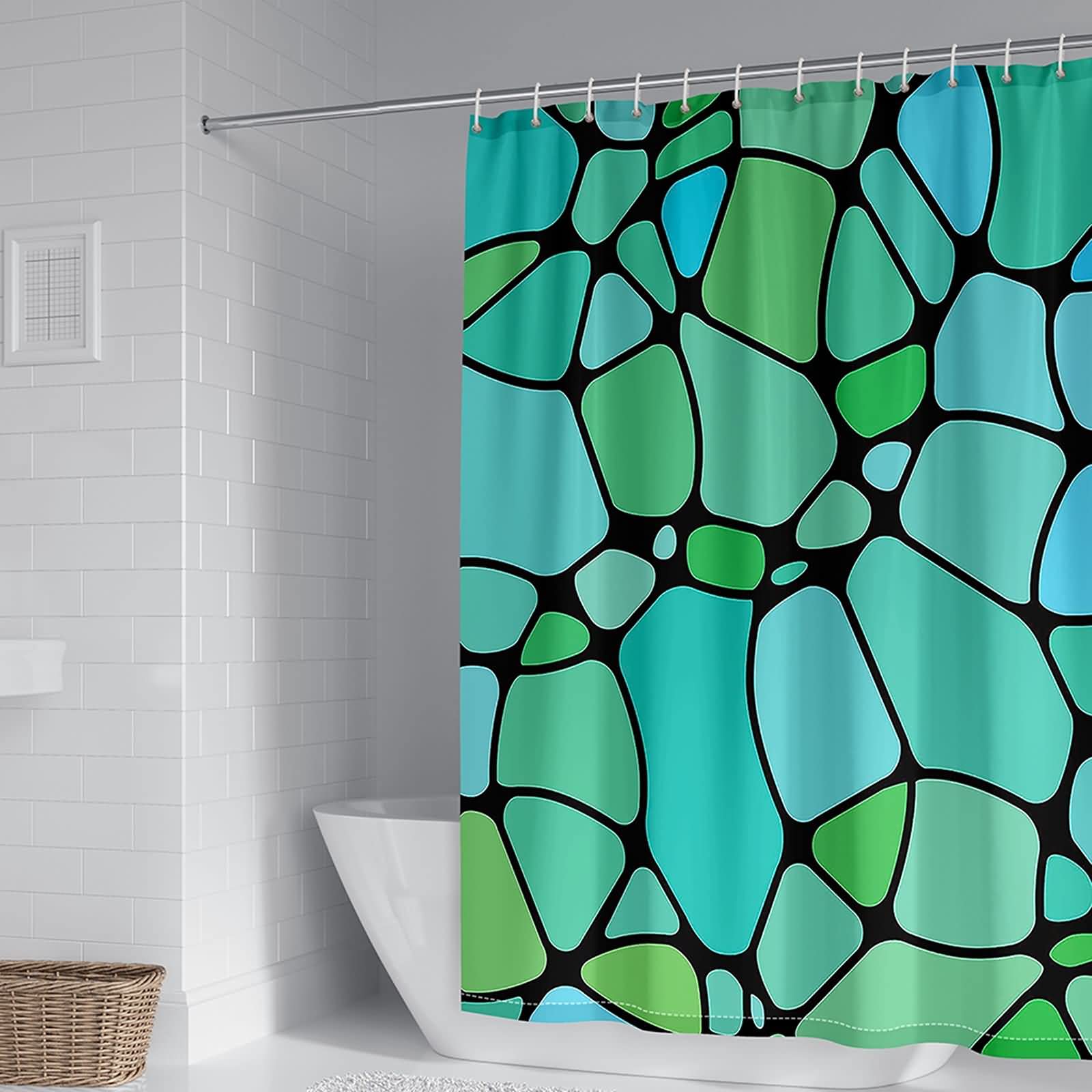 Rideau de douche anti moisissure KnSam 150x200 fini l'humidité sur le sol