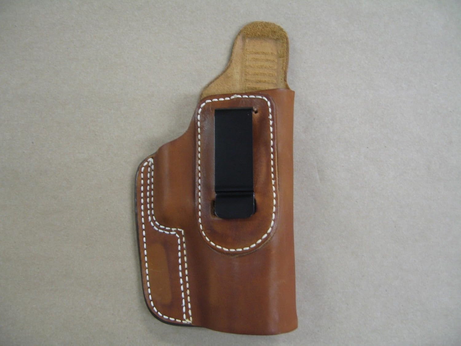 Azula IWB Leather in Waistband Concealed Carry Holster for Ruger P85, P89, P95, P93, P94, P90, P345 TAN RH